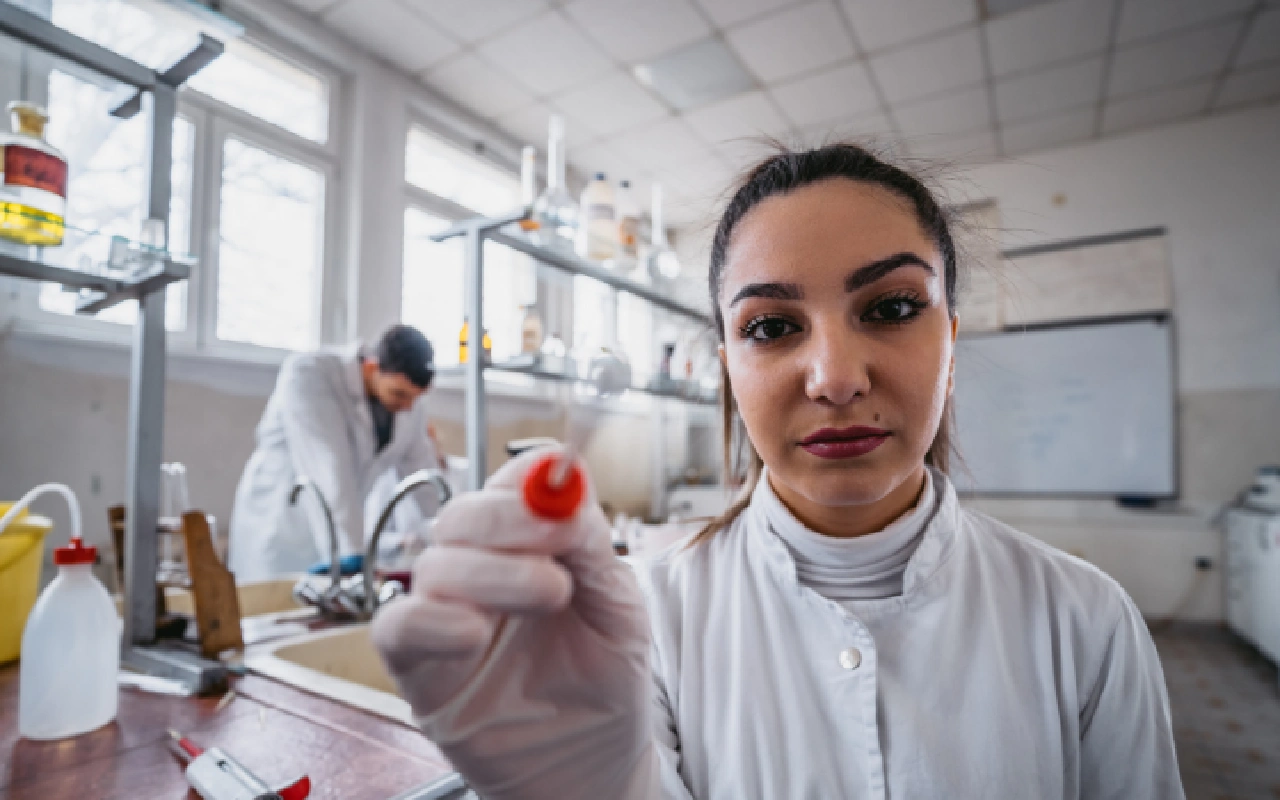Mikroskop Reagenzgläser Labor DNA